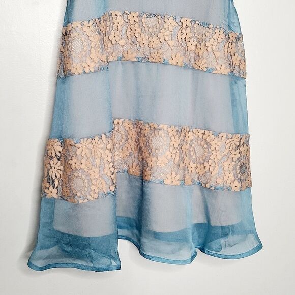 Foxiedox Anthro Lace Chiffon Dress Small NWTS - Picture 5 of 8